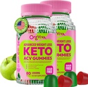 Keto Acv Gummies για Σύνθετη απώλεια βάρους, συμπλήρωμα ξύσματος μηλίτη μήλου με B12 - Χωρίς γλουτένη, Vegan, ενίσχυση του μεταβολισμού και της ενέργειας, υποστήριξη Digestive Υγεία