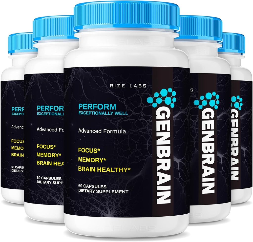 riize labs GenBrain Memory Supplement, Κάψουλες Υποστήριξης Εγκεφάλου Extra Strength, Σύνθετο Συγκρότημα Μνήμης, Καθαρά Πανφυσικά Χάπια - Συσκευασία των 5.300 Καψών)