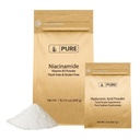 Υαλουρονικό οξύ (2 oz) και νιακιναμίδιο (1 lb) Bundle, Flush-free, λεπτή σκόνη