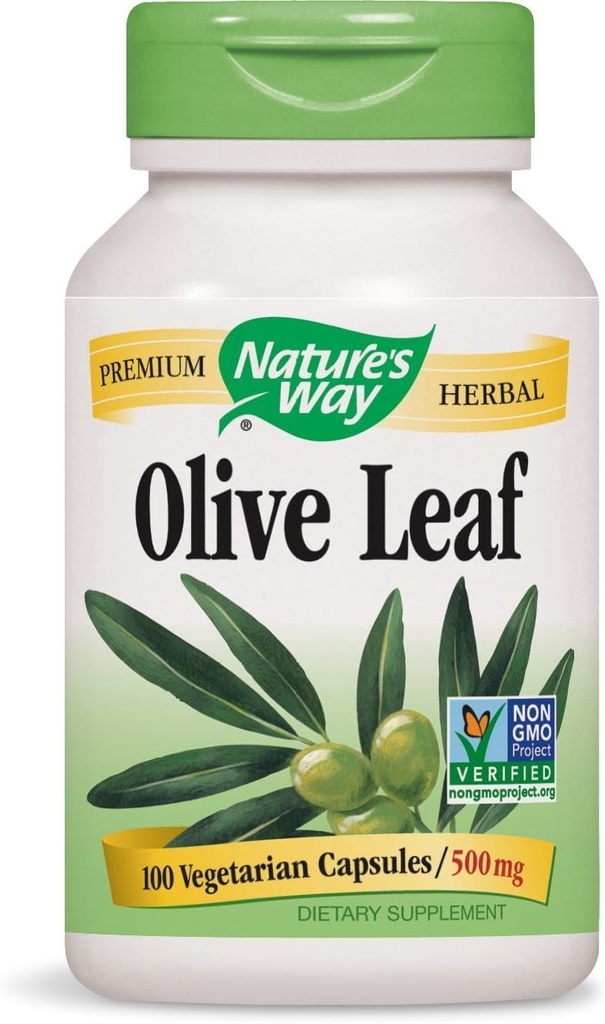 Nature's Way Olive Leaf, 100 Capsules (Pack of 2)