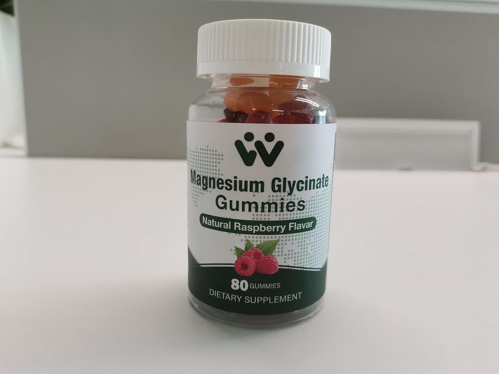 Magnesium Glycinate Gummies 400mg - Magnesium Supplement for Sleep,Stress & Muscle Relief Calm Magnesium Chews for Adults and Kids Fruit Flavor Black Currant Oil, Vegan, 2 Packs