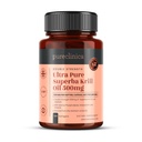 Ultra Pure Superba Krill Oil 500mg x 120 Κάψουλες - Πηγάζει στα Αμόλυντα Ύδατα της Ανταρκτικής Παρέχει μια πλούσια προσφορά Ασταξανθίνης, Ωμέγα 3 και βιταμίνη D