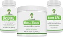 VitaMonk Μυϊκή Φρουρά & Alpha GPC Στοίβα Uridine Bundle, HMB, EAAs, Βιταμίνη D, Μαγνήσιο & Εγκεφαλική Υποστήριξη για Εστίαση, Καθαρότητα και Ανάπτυξη των Μυών