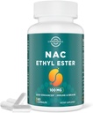 N-Acetyl Cysteine Ethyl Ester 100mg-Περισσότερη Απορρόφηση από 1000mg NAC-με Γλυκίνη 600mg-Benefit Glutathione-Good for Immune System & Antioxidant for Adults,NACET(60 Caps-1 Pack)