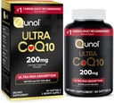 Qunol CoQ10 200mg Softgels, Ultra CoQ10 - Ultra High Absorption Coenzyme Q10 Supplements - Antioxidant Supplement for Vascular and Heart Health & Energy Production - 2 Month Supply - 60 Count