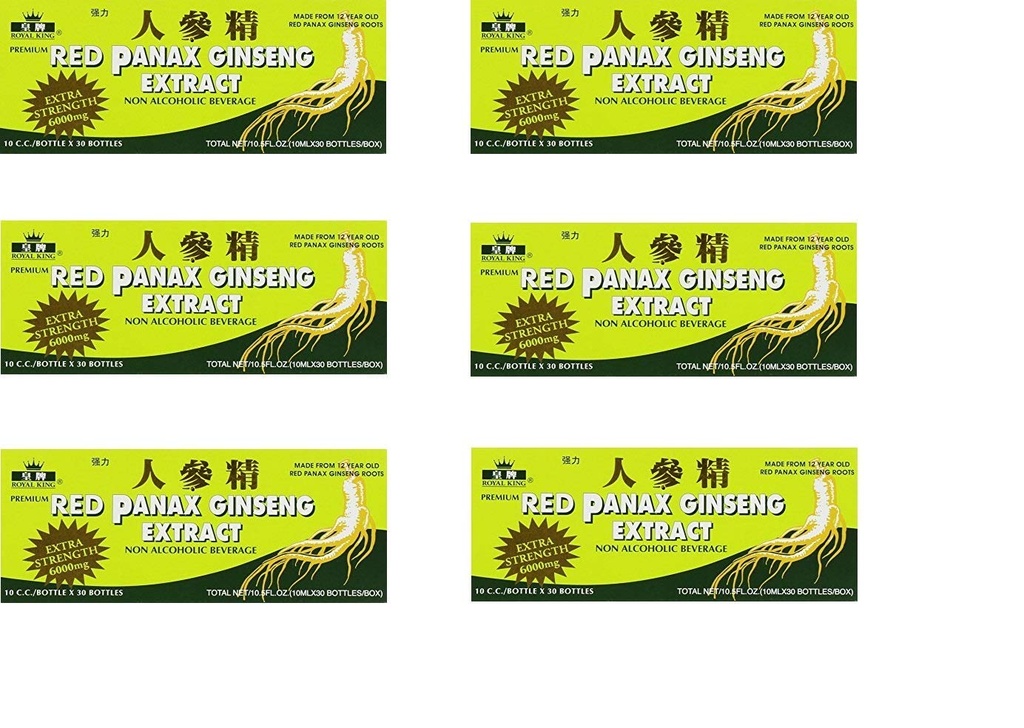 Royal King Red Panax Ginseng 30/10 6000mg (6 κουτιά)