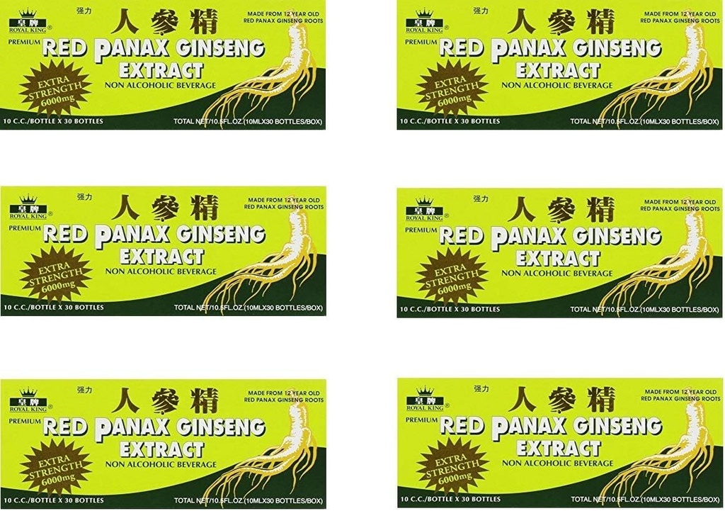 Royal King Red Panax Ginseng 30/10 6000mg (6 κουτιά)