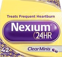 Nexium 24HR ClearMinis Acid Reducer Heartburn Relief Καθυστερημένες κάψουλες απελευθέρωσης για όλες τις ημέρες και την προστασία όλων των νύχτας από συχνές εγκαύματα, καρδιοκαύση Ιατρική με Esomeprazole Μαγνήσιο - 42 Count