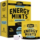 Viter Energy Caffeine Mints 80mg Extra Strength - 90 Pieces Caffeinated with B Vitamins. Sugar Free Vegan Breath Mint. Energize Nootropic Focus Booster for Fast Alertness (Wintergreen Flavor, 30 Pack)