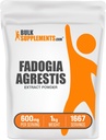 BulkSupplements.com Fadogia Agrestis Extract Powder - Fadogia Agrestis Supplement, Fadogia Agrestis 600mg - for Energy Boost, Gluten Free, 600mg per Serving, 1kg (2,2 lbs) (πακέτο των 1)
