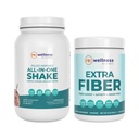 Reignite Wellness by JJ Virgin Chocolate Paleo All-in-One Shake and Extra Fiber Powder Supplement