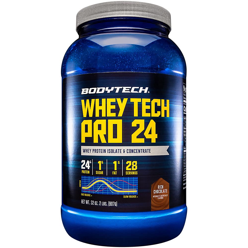 BODYTECH Whey Tech Pro24 σε σκόνη πλούσια σοκολάτα (2 lbs / 28 εξυπηρετούν)