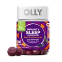 OLLY Κοιμωμένη Ανοσία Μελατονίνη Gummy, Βιταμίνη C, Ψευδάργυρος, Echinacea, 3mg Μελατονίνη, Ανοσοποιητική και Υποστήριξη Ύπνου, Berry - 36