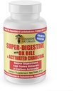 Sunshine Naturals Super Digestive συμπλήρωμα. Οξείδιο Bile & ενεργοποιημένο κάρβουνο για την Digestive Υποστήριξη, Bloating Relief, Gut Cleanse, Nutrient Απορρόφηση, και προάγει τη συνολική ευεξία. 100 δισκία.