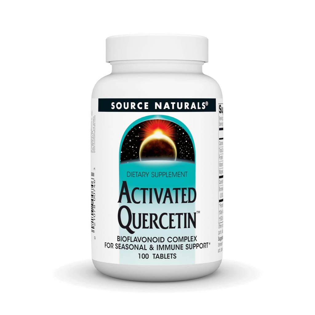 Πηγαία φυσικά ενεργοποιημένη Quercetin - Plant-Derived Bioflavonoid Complex - Εποχική & Ανοσολογική Άμυνα - 100 χορτοφάγους Φιλικά τραπέζια