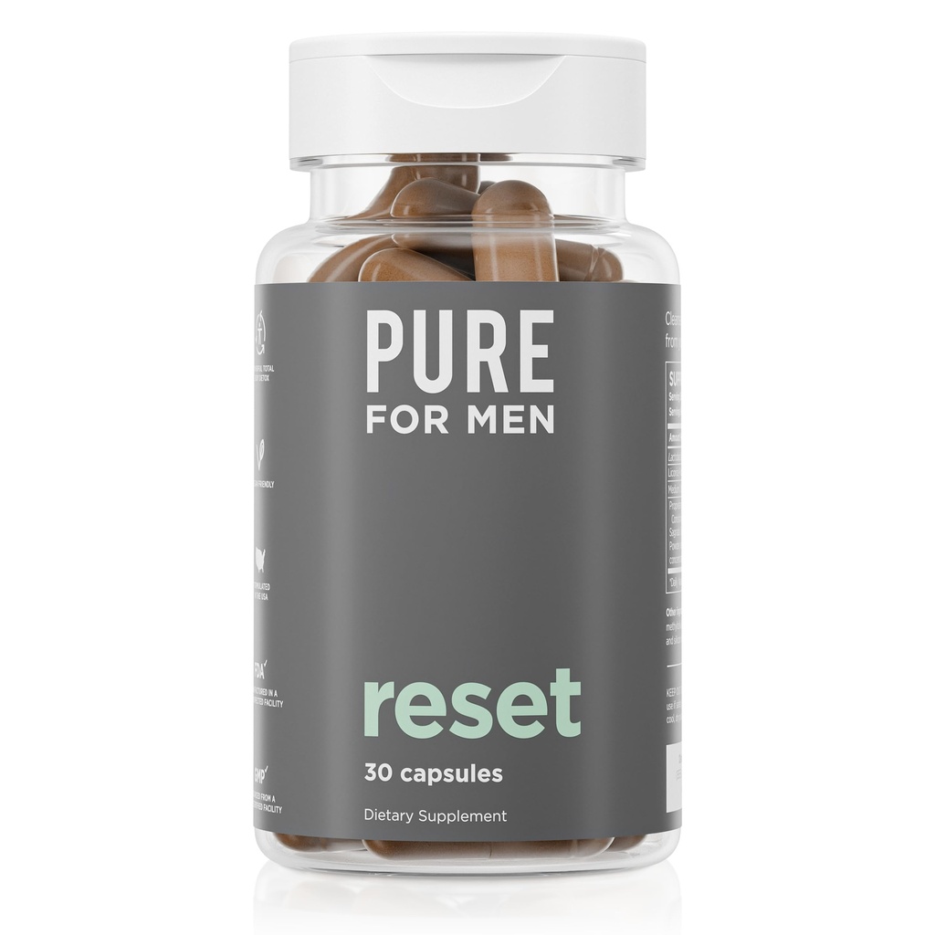 Καθαρό για άνδρες συμπλήρωμα Detox, Reset 