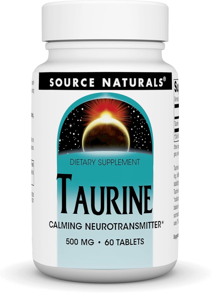 Πηγή Naturals Inc. Taurin 500 mg 60 δισκία