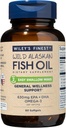 Wiley's Finest Wild Alaskan Fish Oil Easy Swallow Minis - Ωμέγα-3 Fish Oil συμπλήρωμα για ενήλικες και παιδιά - Διπλή δύναμη 630mg EPA και φυσικό συμπλήρωμα DHA - 60 Mini Softgels (30 υπηρεσίες)