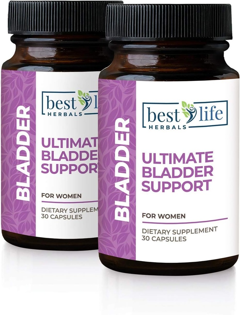 Best Life Herbals Γυναικεία Ultimate Bladder Υποστήριξη και τον έλεγχο συμπλήρωμα για την Ακράτεια, Διαρροή, και Υπερδραστήρια Bladder - 2 μπουκάλια
