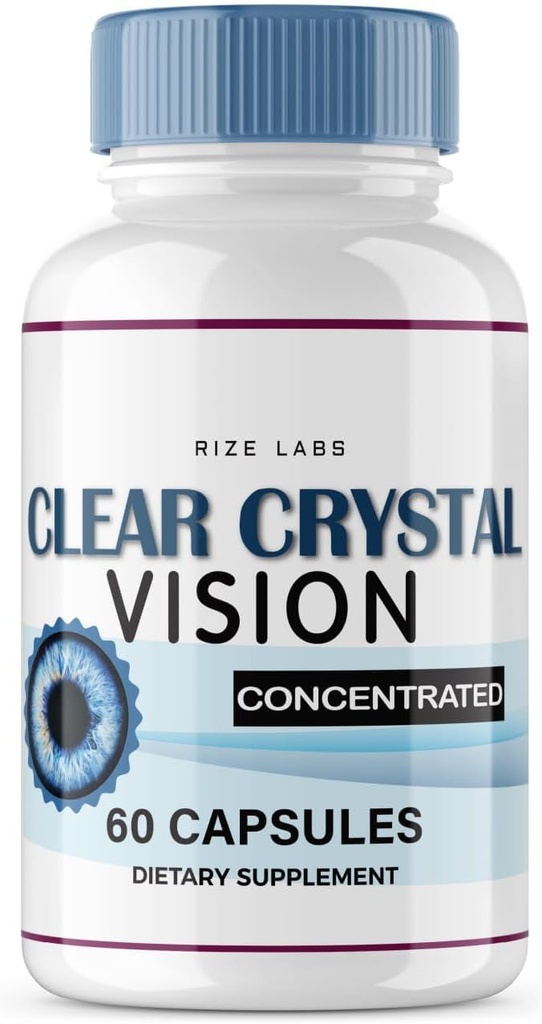 rize labs Clear Crystal Vision Supplement, Clear Crystal Vision for Thurry Eyes, ClearCrystal Vision to Support Healthy Eye Functions, Clear Crystal Vision Formula Κριτικές (60 Κάψουλες)