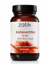 Zatik Naturals - Ασταξανθίνη 12mg με οργανικό μαύρο σπόρο, αντιοξειδωτικό, 90 Vegan Softgels