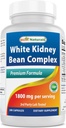 Best Naturals White Kidney Bean Complex 1800 mg ανά υπηρεσία- 180 κάψουλες. Μη ΓΤΟ και χωρίς γλουτένη