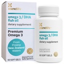 Xtendlife Omega 3 DHA ιχθυέλαιο - 1100mg με 700mg DHA και 300mg EPA - Ωμέγα 3 6 9 συμπλήρωμα για την καρδιά και τον εγκέφαλο - 1 μήνα προσφοράς (60 Count)