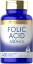 Carlyle Folic Acid 400 mcg 