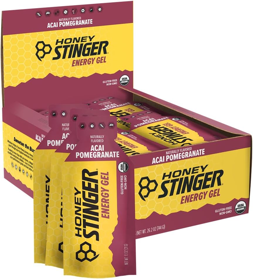 HONY STINGER Organic Acai Pomegrante Energy Gel, 1.3 OZ