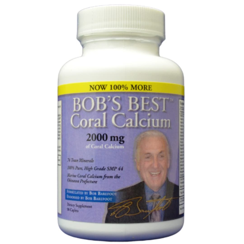 Best Coral Calcium του Bob, 2000 mg, 90 πτερύγια