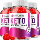 (3 Pack) Keto Drops ACV Gummies - Advanced Formula Drops Keto Plus ACV Apple Cider Vinegar ACV Συμπλήρωμα διατροφής Άνδρες (180 Gummies)