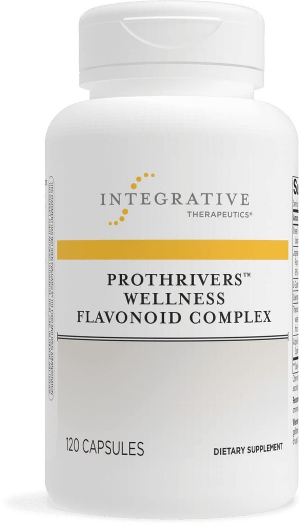 Ολοκληρωτικά Θεραπευτικά ProThrivers Wellness Flavonoid Complex - Υποστηρίζει Υγιεινή Αντιοξειδωτική Μονοπάτια* - Με CoQ10, Curcumin Extract, Πράσινο εκχύλισμα τσαγιού και L-Glutathione - Γαλακτοκομικά Χωρίς - 120 κάψουλες