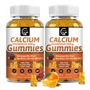 1200mg Ασβέστιο Gummies με βιταμίνη D3,K2,B12 & B6 - Συμπλέγματος ασβεστίου φυτών συμπλήρωμα με γλυκινικό,Potassium,Sea Moss,Ashwagandha Root για τη δύναμη των οστών και των δοντιών, μυών & ανοσοποιητικών-2 Συσκευασία