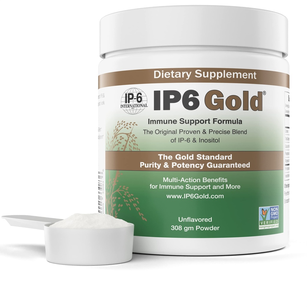 IP6 Gold, IP-6 & Myo-Ινοσιτόλη, Άγευστη σκόνη 308 gm - συμπλήρωμα εξαφωσφορικής Ινοσιτόλης - Vegan, μη ΓΤΟ, Χωρίς γλουτένη