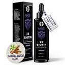 Βιοτίνη Συγκέντρωση Beard Thickener & Αποσκληρυντής - 2oz με Castor Oil, Δενδρολίβανο Oil, και Βιταμίνες - Sandalwood Slead for Men