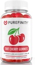 PUREFINITY Tart Cherry Gummies – Uric Acid Flush για κοινή ανακούφιση & ανάκτηση, εκχύλισμα ωμού χυμού Αντιοξειδωτικό – μη ΓΤΟ, Χωρίς γλουτένη, Vegan, 60 Count