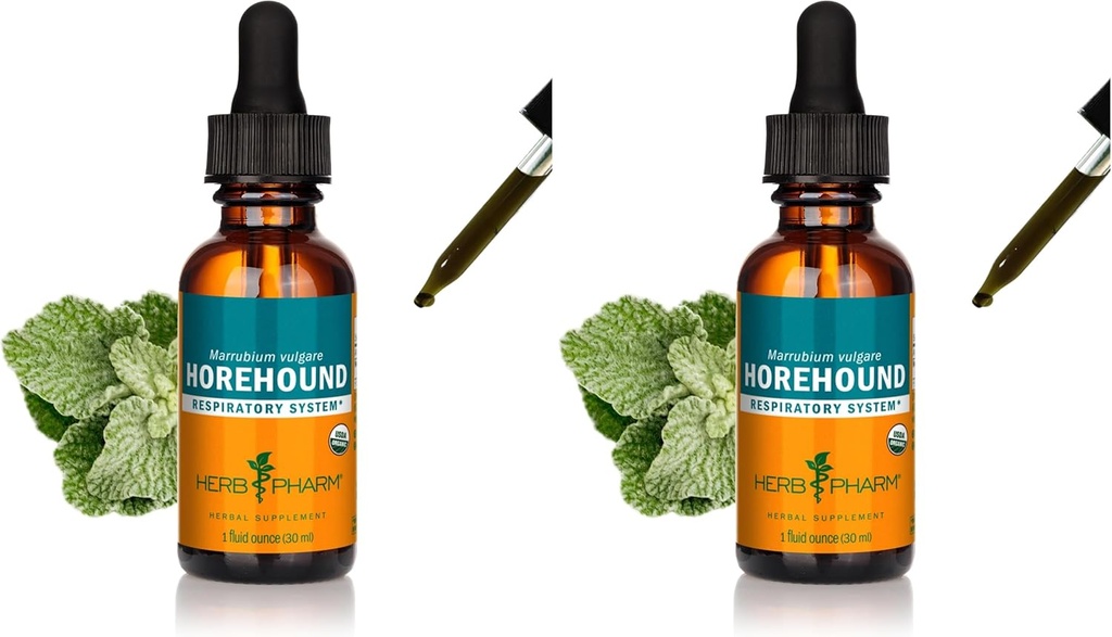 Βότανο Pharm Horehound υγρό εκχύλισμα για την υποστήριξη του αναπνευστικού συστήματος - 1 ουγγιά (πακέτο του 2)