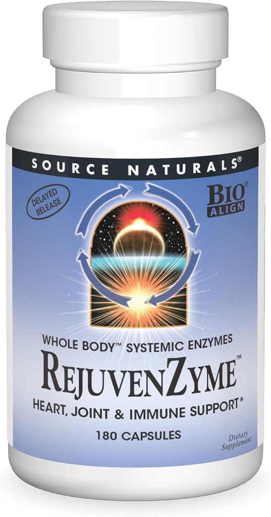 Source Naturals RejuvenZyme - για την καρδιά, κοινή & ανοσοποιητική υποστήριξη - 180 κάψουλες