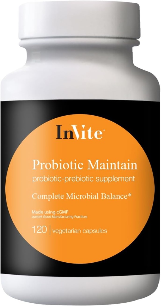 Πρόσκληση Υγεία Probiotic Διατήρηση - Υποστηρίζει Digestive Υγεία και κανονικότητα - Vegan Probiotic συμπλήρωμα με 5 δισεκατομμύρια μικροοργανισμούς ανά κάψουλα - 120 κάψουλες χορτοφάγων
