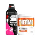 PROSUPPS L-Καρνιτίνη 3000 Simulant Free Liquid Shots (31 Servings, Dragon Fruit) και Θερμο λιπαρή θερμογόνος σκόνη (25 Servings, Molten Mango) Bundle