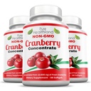 Cranberry Concentrate 252mg Per Softgel | 50:1 Extract | 60 Easy to Swallow Softgels for Men & Women, 3 Bottles