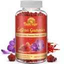 Saffron Extract Gummies-Sugar Free Saffron Supplement Enhanced with GABA, Saint John's Wort, Passion Flower- Saffron Supplements for Kids, Women, Men. Focus and Mood Support. 60 Saffron Gummies