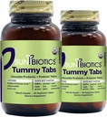 SUNBIOTICS Tummy Tabs - Μασώμενα Probiotic και Prebiotic δισκία με 18 δισεκατομμύρια CFUs 4 Probiotic Strains για την καλή έντερα Flora, ανοσοποιητικό σύστημα, & Ισορροπημένο μικροβιόμε - Βανίλια, (πακέτο του 2)