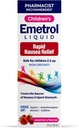 Emetrol Children's Non-Drowsy Nausea Relief - Liquid Nausea Medicine for Upset Stomach - Nausea Relief for Kids - Mixed Berry Flavor - 4fl oz