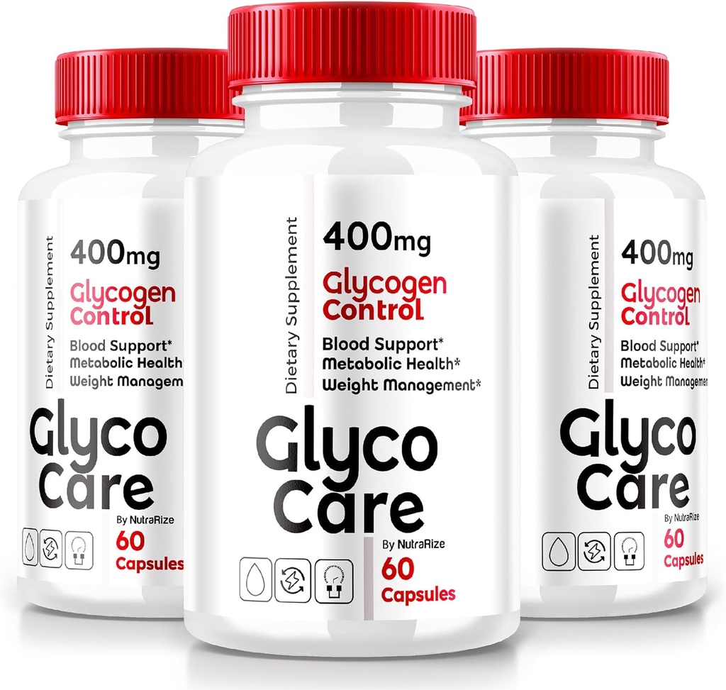 (3 Pack) Glyco Care Capses, Glyco Care Advanced Blood Support Supplement, Glyco Care Health Support Pills, Maximum Strength Formula for Overal Wellness, All Natural GlycoCare Reviews (180 Κάψουλες)