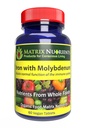 Iron with Molybdenum - Immune and Stress Support, ANTIOXIDANT Health, Assists with Cellular Growth - 100% Organic - Vegan Tablets (60ct)