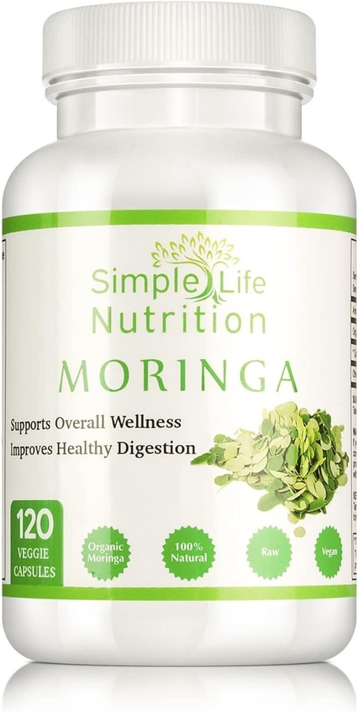Βιολογικές κάψουλες σκόνης Moringa - Vegan Non GMO Oleifera Leaf Extract