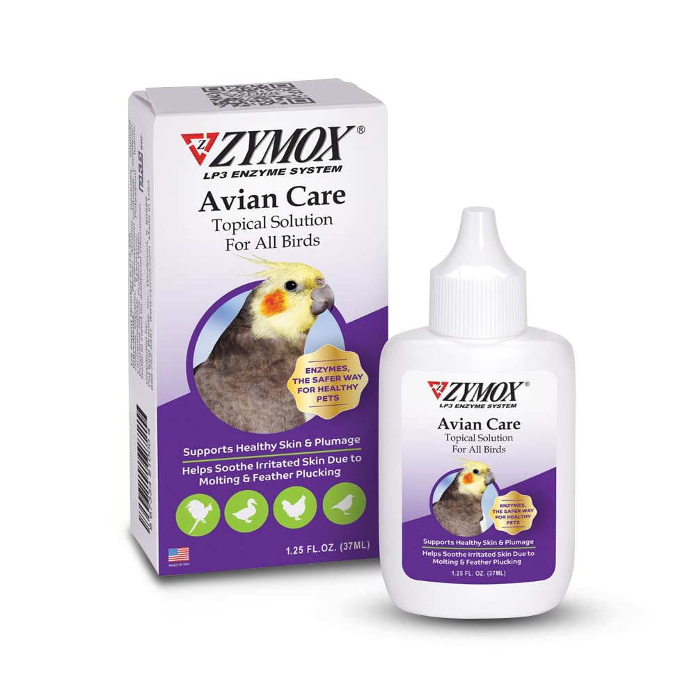 ZYMOX Φροντίδα των πτηνών Topic Solution w/o Hydrocortisone - 1,25 oz