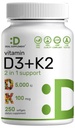 ΑΛΗΘΙΝΗ ΣΥΜΠΛΗΡΩΜΑ Βιταμίνη D3 5.000 IU + K2 MK7 Softgels, 250 Count 