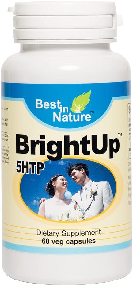BrightUpTM-5 HTP - Healthy Mood Support Supplement with Griffonia simplicifolia Extract, Ο ενδιάμεσος μεταβολίτης μεταξύ του Amino Acid L-θρυπτοφάνη και σεροτονίνης.